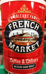 "French Mkt" Chicory Med Dk Grd Coffee 12oz